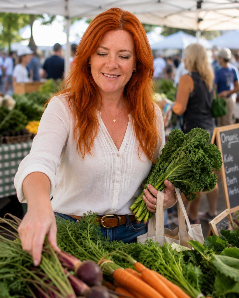 Dr. Sheri at the farmers market